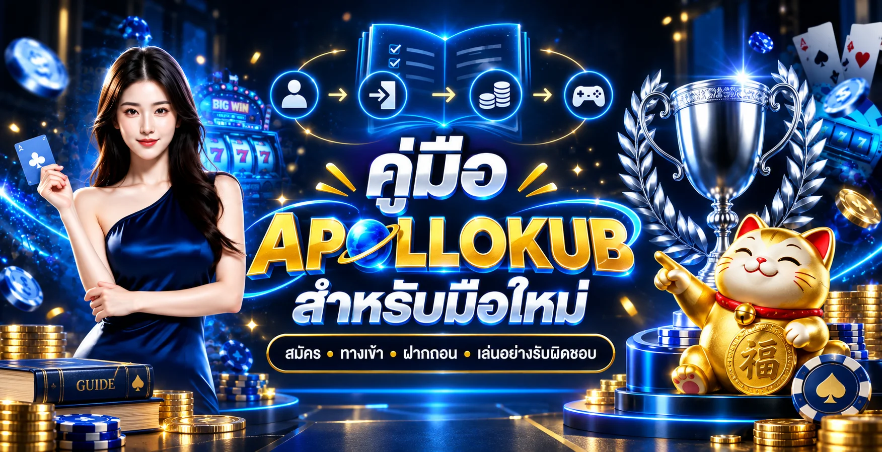 APOLLOKUB คู่มือมือใหม่ สมัคร ทางเข้า ฝากถอน และเลือกเกม
